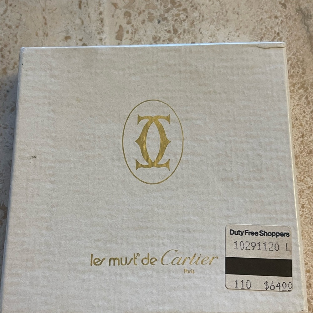 Cartier VINTAGE must de Cartier Paris Leather Business Credit Card Photo Holder - Picture 2 of 14